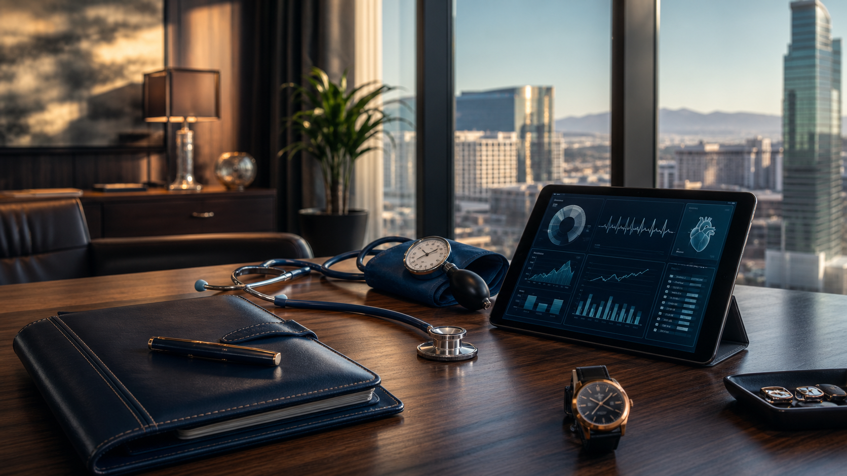 Executive concierge medicine with private preventive healthcare tools